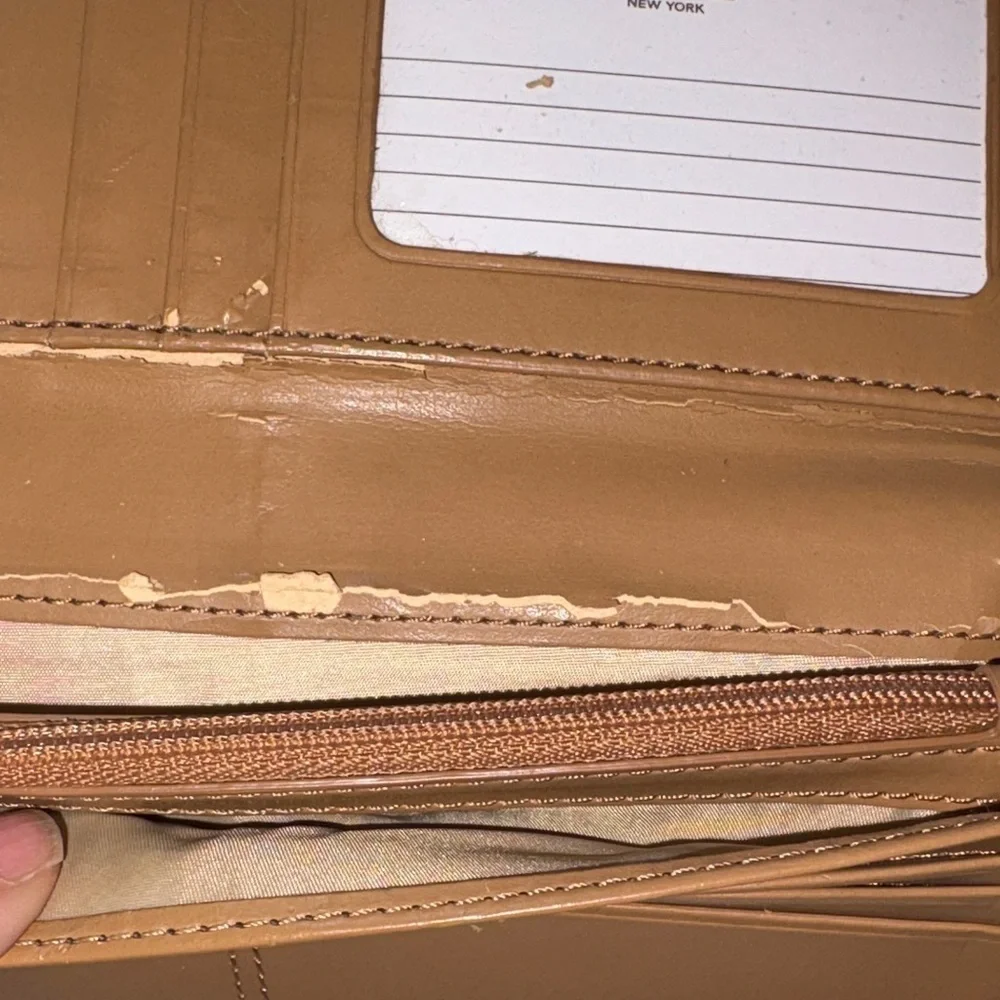 Vintage Coach Brown Leather Wallet, Peeling BNWOT